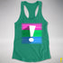 Polysexual Pride Flag Exclamation Point Racerback Tank