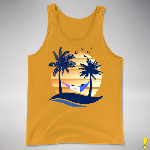 Drag Pride Hammock Summer Beach Sunset Premium Tank Top