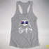 Pride Sloth Leather Flag Sunglasses Racerback Tank