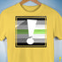 Agender Pride Flag Exclamation Point Premium Unisex T-Shirt - Yellow