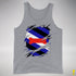 Puppy Pride Flag Ripped Reveal Premium Tank Top