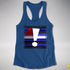 Leather Pride Flag Exclamation Point Racerback Tank