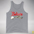 Believe Queer Pride Flag Jingle Bell Premium Tank Top - Grey Heather