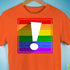 LGBTQ Pride Flag Exclamation Point Premium Unisex T-Shirt