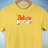 Believe Twink Pride Flag Jingle Bell Premium Unisex T-Shirt - Yellow