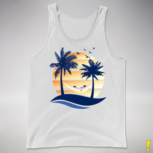Twink Pride Hammock Summer Beach Sunset Premium Tank Top