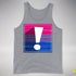 Bisexual Pride Flag Exclamation Point Premium Tank Top - Grey Heather