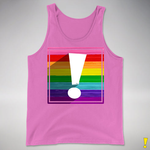 Original LGBTQ Pride Flag Exclamation Point Premium Tank Top