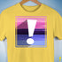 Omnisexual Pride Flag Exclamation Point Premium Unisex T-Shirt - Yellow