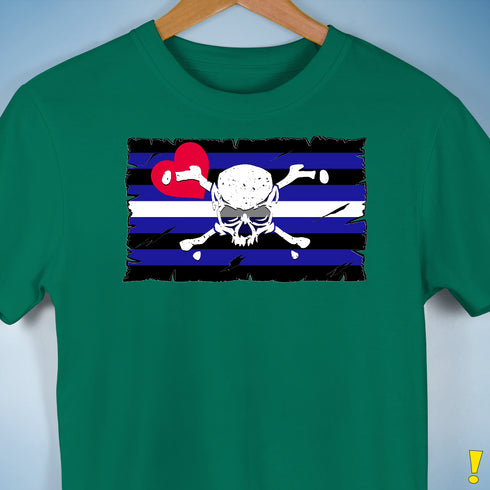 Leather Pride Pirate Flag Premium Unisex T-Shirt