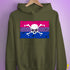 Bisexual Pride Pirate Flag Hoodie - Army