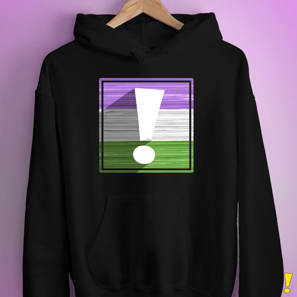 Genderqueer Pride Flag Exclamation Point Hoodie
