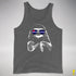 Pride Sloth Leather Flag Sunglasses Premium Tank Top