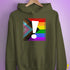 LGBTQ Progress Pride Flag Exclamation Point Hoodie