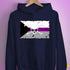 Demisexual Pride Pirate Flag Hoodie - Navy