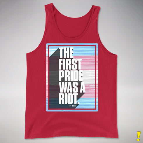 The First Pride Was a Riot - Trans Pride Flag Premium Tank Top