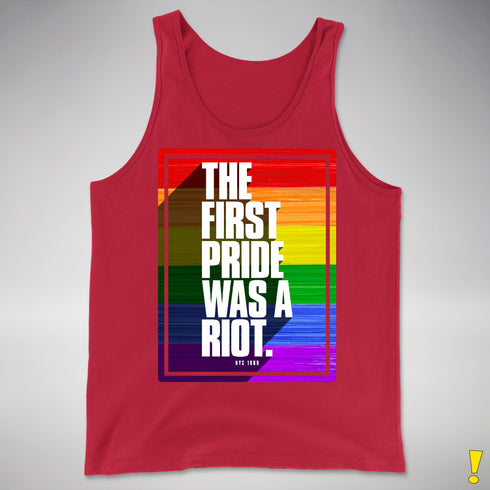 The First Pride Was a Riot - LGBTQ Rainbow Pride Premium Tank Top