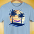 Omnisexual Pride Hammock Summer Beach Sunset Premium Unisex T-Shirt