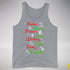 Santa's Reindeer and Drinks Tank Top - Grey Heather