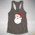 Santa’s Twink Pride Flag Shades Racerback Tank - Dark Grey