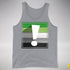 Aromantic Pride Flag Exclamation Point Premium Tank Top - Grey Heather