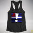 Leather Pride Flag Exclamation Point Racerback Tank