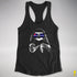 Pride Sloth Leather Flag Sunglasses Racerback Tank
