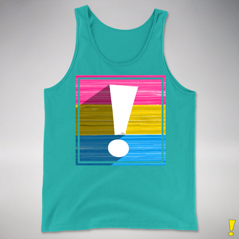 Pansexual Pride Flag Exclamation Point Premium Tank Top