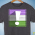 Genderqueer Pride Flag Exclamation Point Premium Unisex T-Shirt - Dark Grey Heather