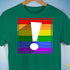 LGBTQ Pride Flag Exclamation Point Premium Unisex T-Shirt