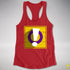Intersex Pride Flag Exclamation Point Racerback Tank - Red