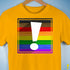 LGBTQ Philly Pride Flag Exclamation Point Premium Unisex T-Shirt