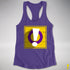 Intersex Pride Flag Exclamation Point Racerback Tank - Purple