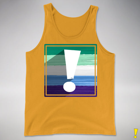 Gay Male Pride Flag Exclamation Point Premium Tank Top