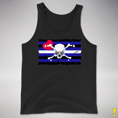 Leather Pride Pirate Flag Premium Tank Top
