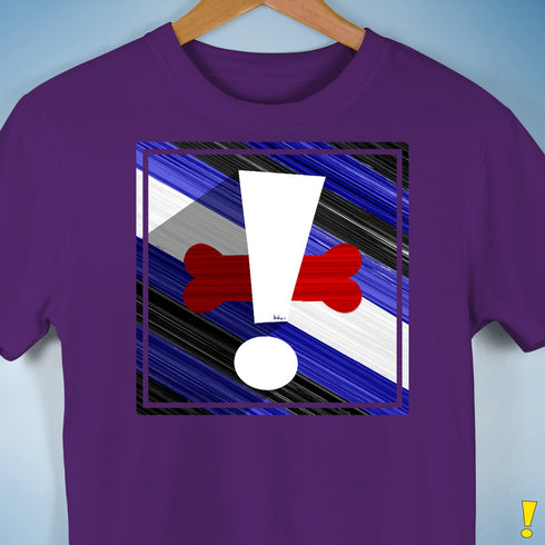 Puppy Pride Flag Exclamation Point Premium Unisex T-Shirt