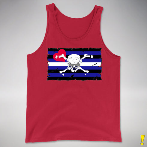 Leather Pride Pirate Flag Premium Tank Top