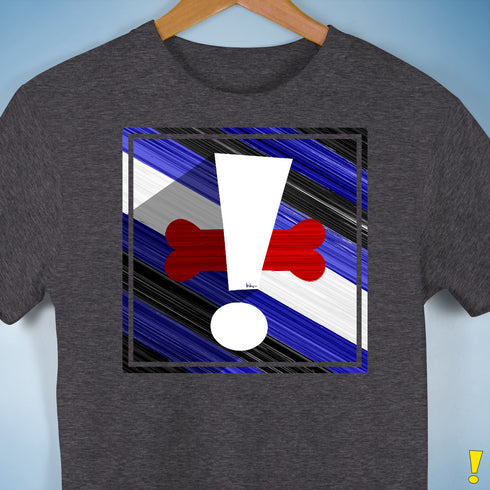 Puppy Pride Flag Exclamation Point Premium Unisex T-Shirt