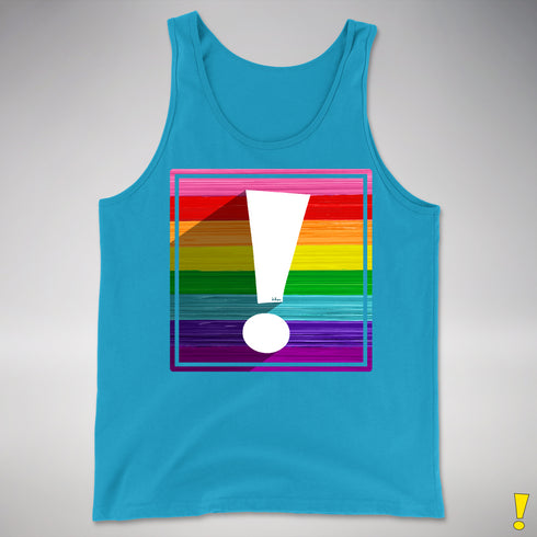Original LGBTQ Pride Flag Exclamation Point Premium Tank Top