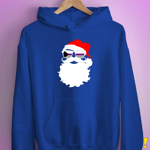 Santa’s Demisexual Pride Flag Shades Hoodie - Royal Blue