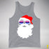 Santa’s Omnisexual Pride Flag Shades Premium Tank Top - Grey Heather