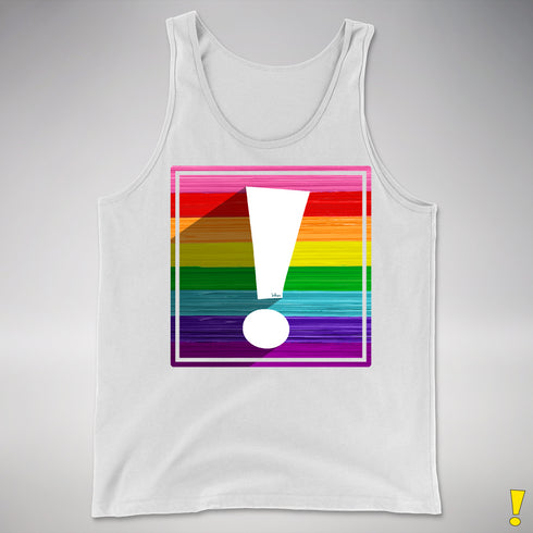 Original LGBTQ Pride Flag Exclamation Point Premium Tank Top
