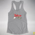 Believe Queer Pride Flag Jingle Bell Racerback Tank - Heather Grey