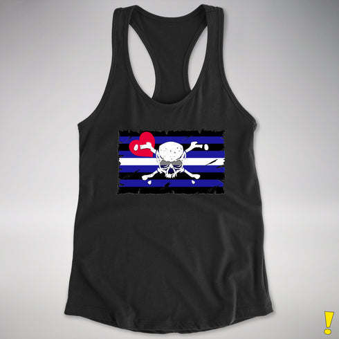 Leather Pride Pirate Flag Racerback Tank