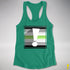 Agender Pride Flag Exclamation Point Racerback Tank - Kelly Green