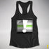 Agender Pride Flag Exclamation Point Racerback Tank - Black