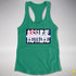 Assume Nothing Leather Pride Flag Racerback Tank