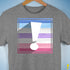 Bigender Pride Flag Exclamation Point Premium Unisex T-Shirt - Grey Heather