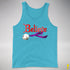 Believe Lesbian Labrys Pride Flag Jingle Bell Premium Tank Top - Aqua Triblend
