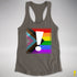 LGBTQ Progress Pride Flag Exclamation Point Racerback Tank